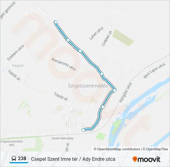 238 Bus Line Map