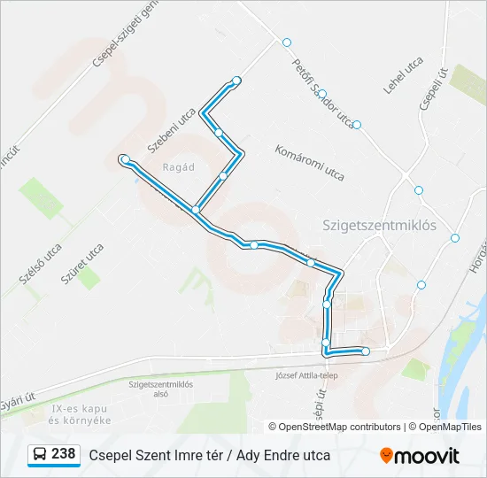 238 Bus Line Map