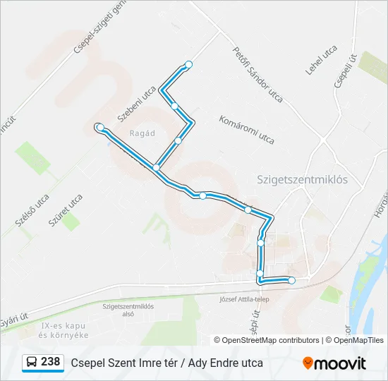 238 Bus Line Map