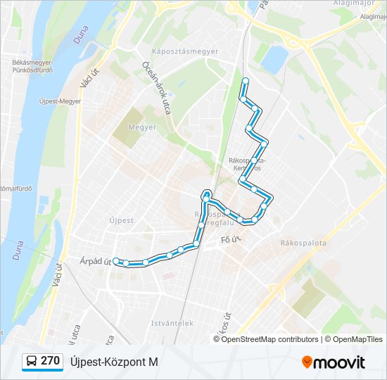 270 bus Line Map