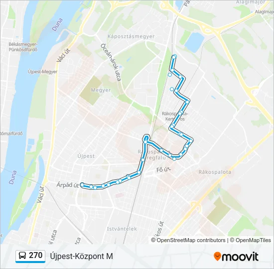 270 Bus Line Map