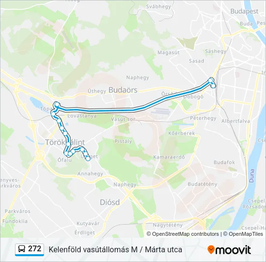 272 Bus Line Map