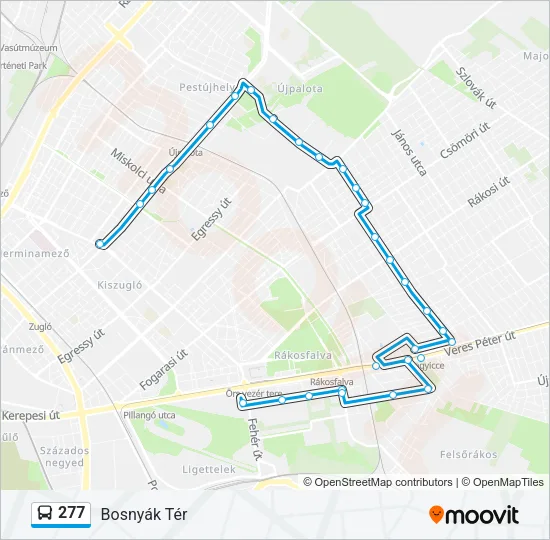 277 Bus Line Map