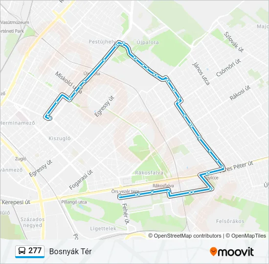 277 Bus Line Map