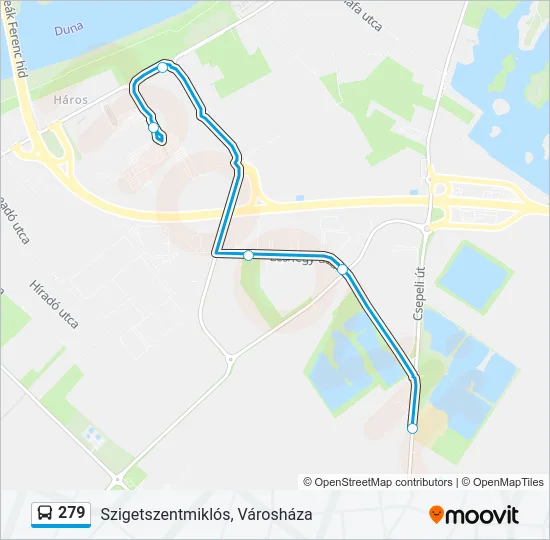 279 Bus Line Map