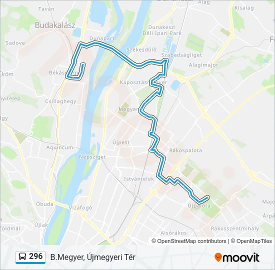 296 Bus Line Map