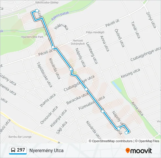 297 Bus Line Map
