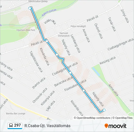 297 Bus Line Map