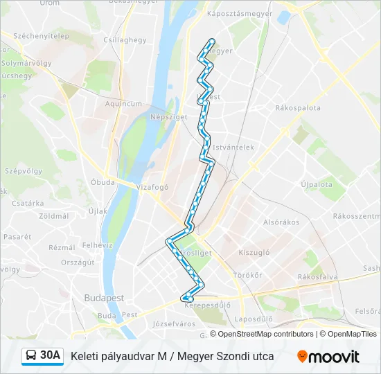 30A Bus Line Map