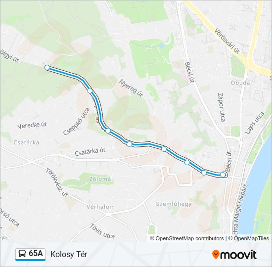 65A bus Line Map