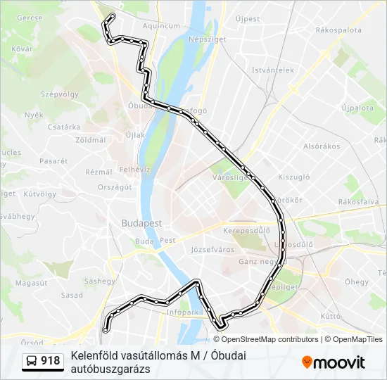 918 Bus Line Map