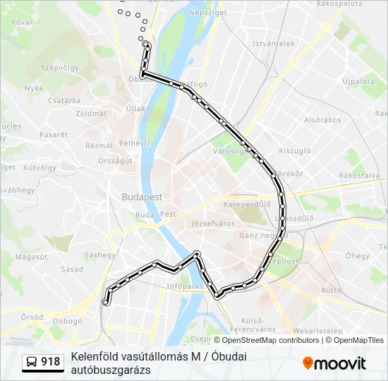 918 Bus Line Map