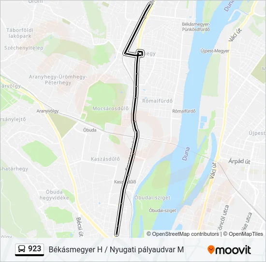 923 Bus Line Map