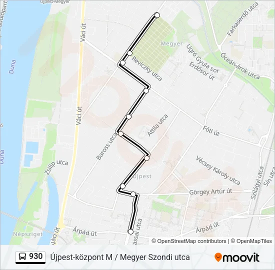 930 Bus Line Map