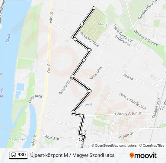 930 Bus Line Map
