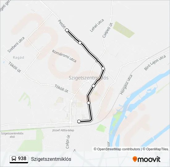 938 Bus Line Map
