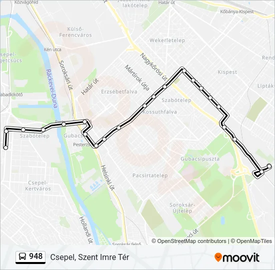 948 Bus Line Map