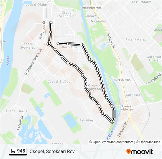 948 Bus Line Map