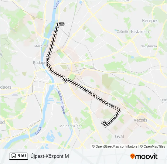 950 Bus Line Map