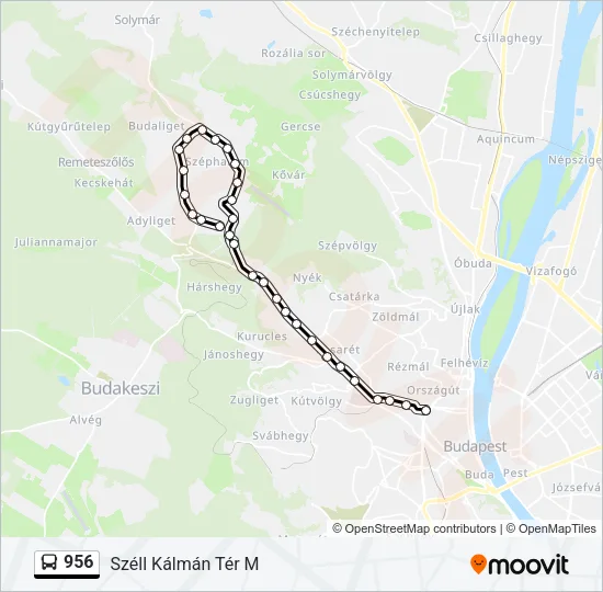 956 Bus Line Map