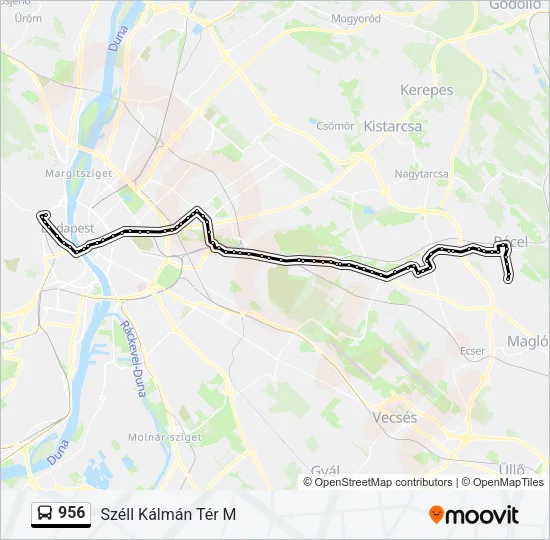 956 Bus Line Map