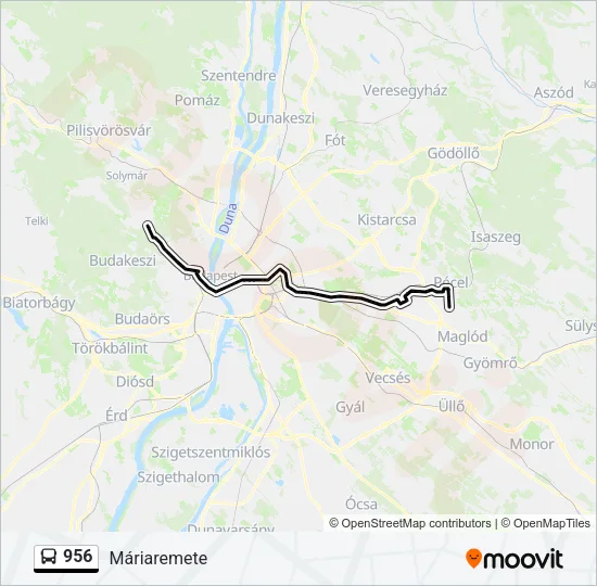 956 Bus Line Map