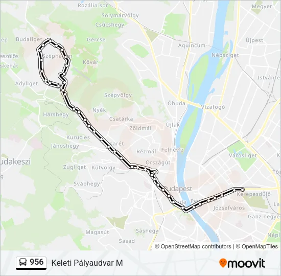 956 Bus Line Map