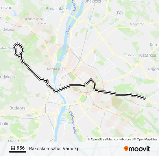 956 Bus Line Map