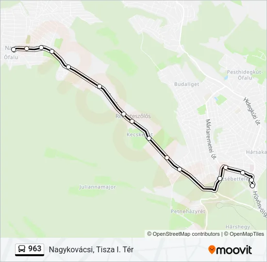 963 Bus Line Map