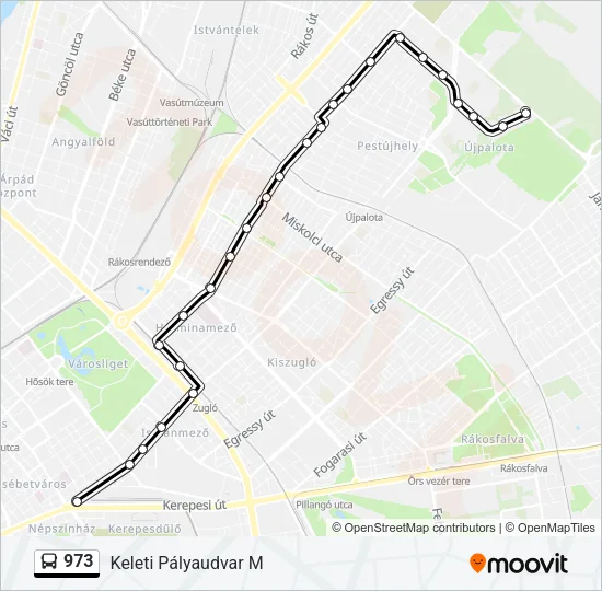 973 Bus Line Map