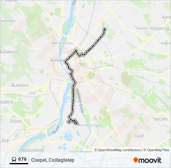 979 Bus Line Map