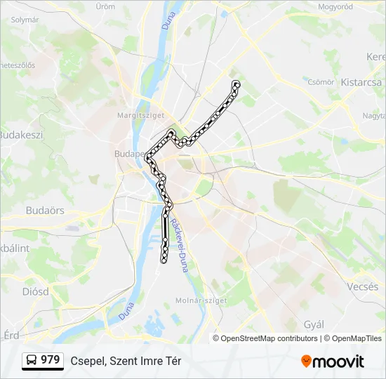 979 Bus Line Map