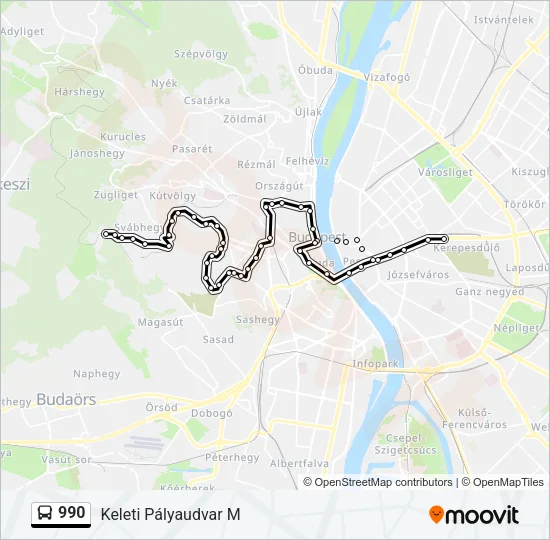 990 Bus Line Map