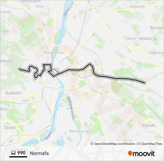 990 Bus Line Map
