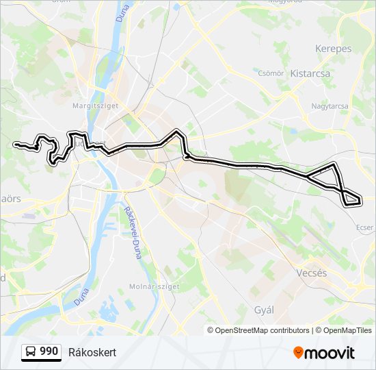 990 bus Line Map