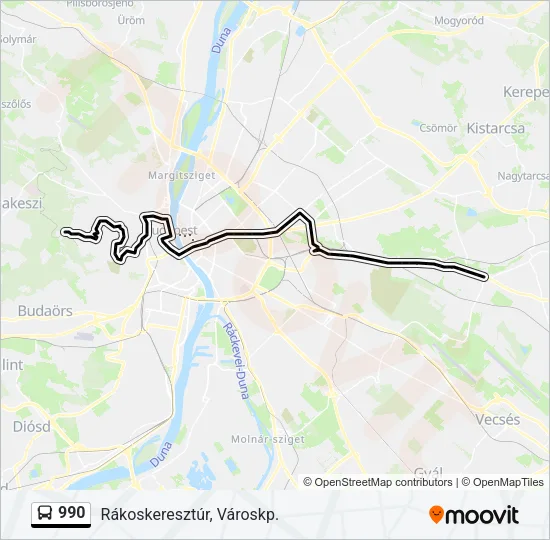 990 Bus Line Map