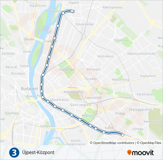 M3 Metro Line Map