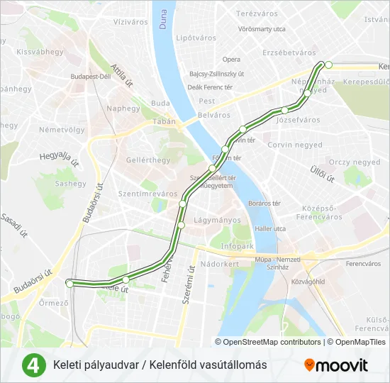 M4 Metro Line Map