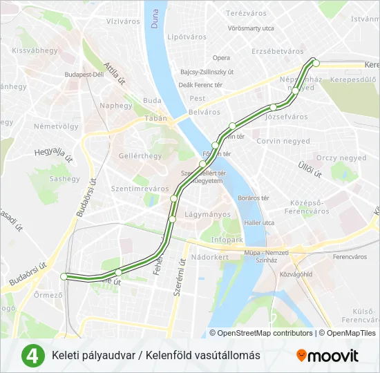 M4 Metro Line Map