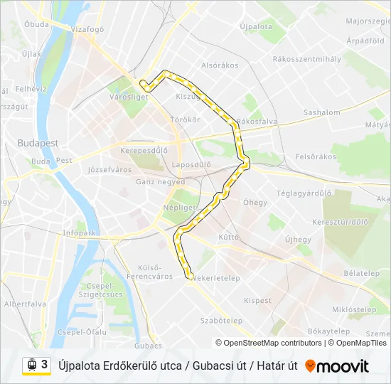 3 Light Rail Line Map
