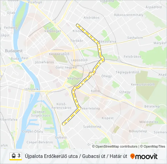 3 Light Rail Line Map