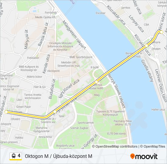 4 light rail Line Map