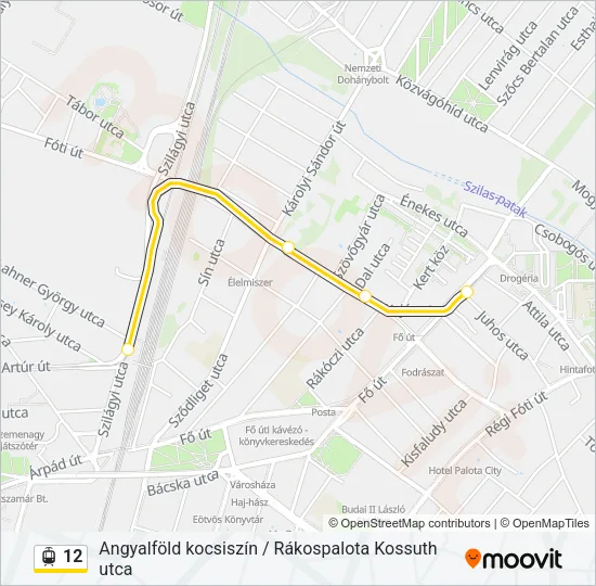12 Light Rail Line Map