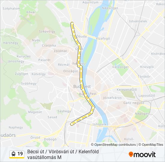 19 light rail Line Map