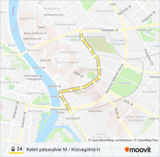 24 Light Rail Line Map