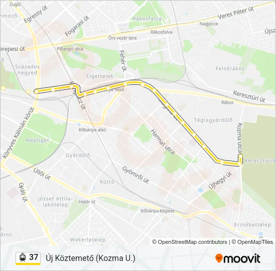37 Light Rail Line Map