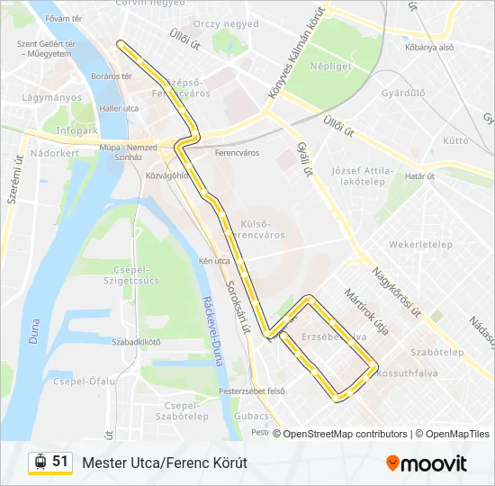 51 Light Rail Line Map