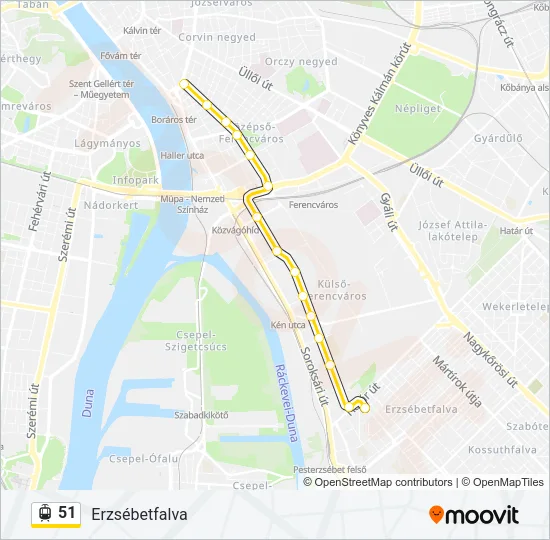 51 Light Rail Line Map