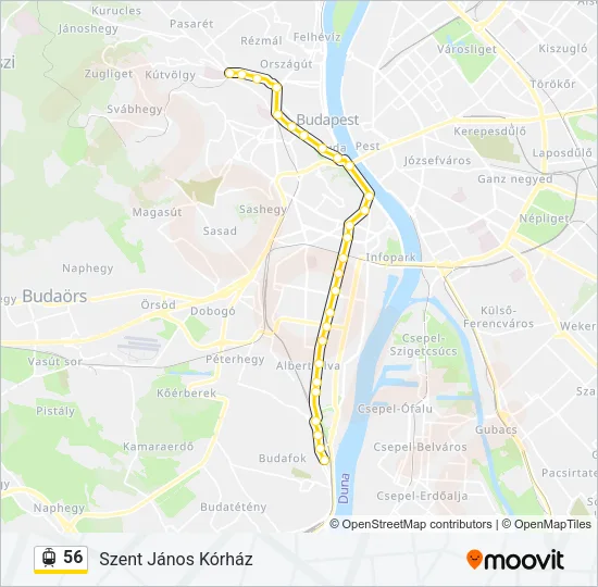56 Light Rail Line Map
