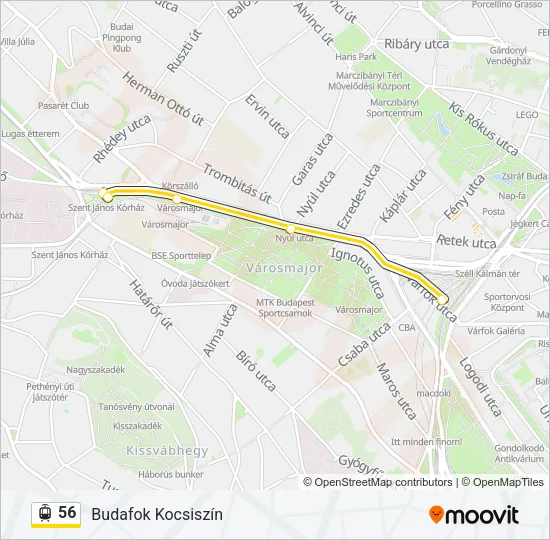 56 Light Rail Line Map